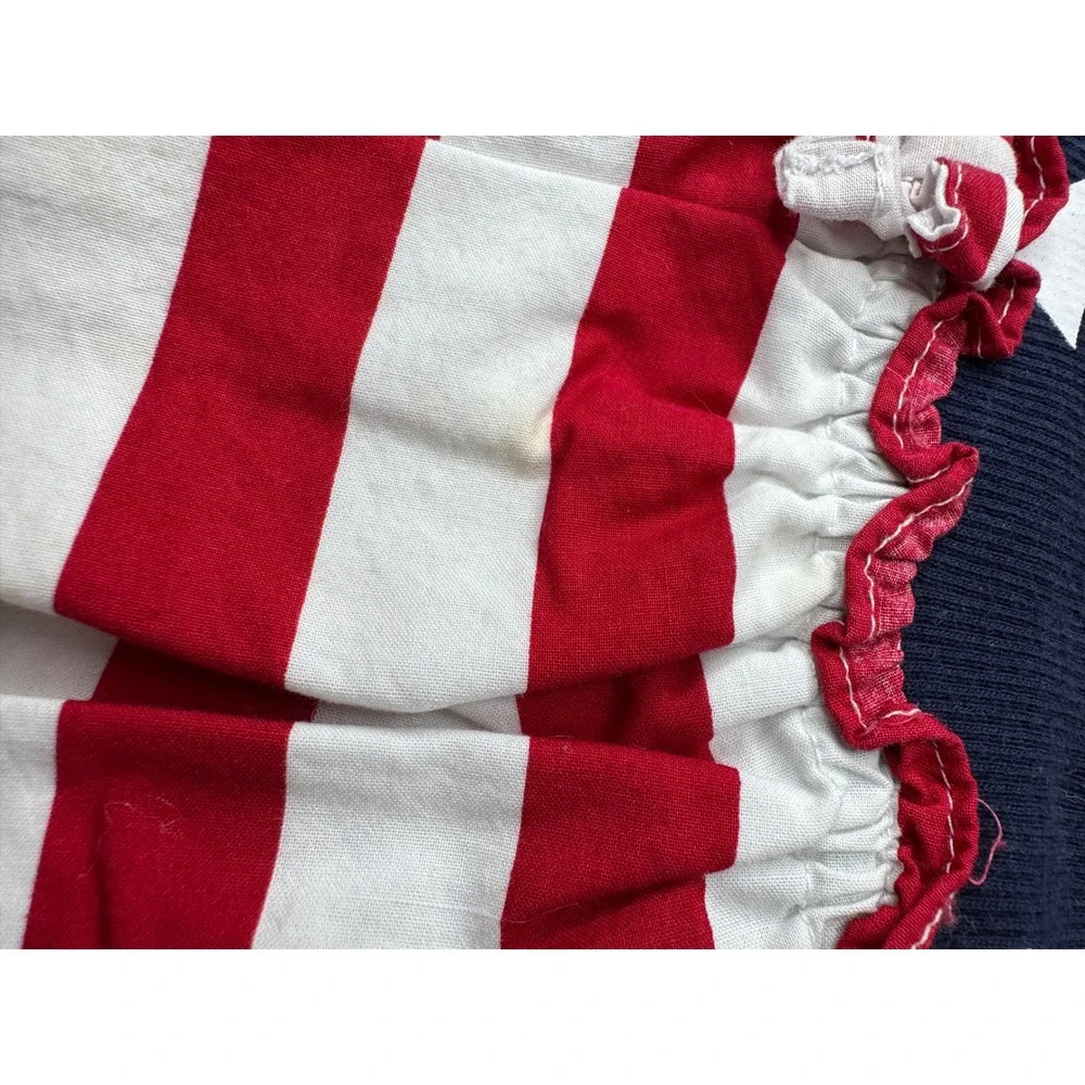 The Childrens Place Girls 2T Americana Stars and Stripes Patriotic Summer Dress